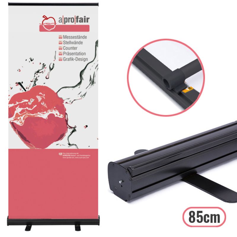 Rollbanner Basic Black 100